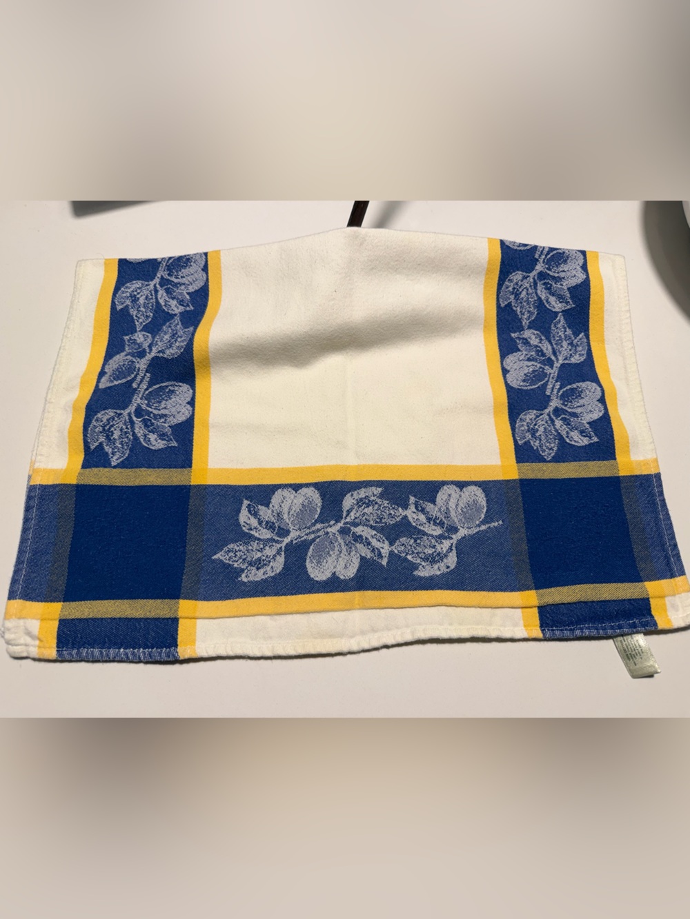 Olive & Thyme Blue and Yellow French Provincial Dish Towel